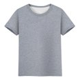 thumbnail image 5 of AherBiu Plus Size Womens T Shirts Crew Neck Loose Fitting Tshirts Casual Short Sleeve Solid Color Basic Tees, 5 of 5