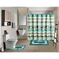 thumbnail image 1 of 15-Piece Bathroom Set  2-Rugs/Mats Non Slip  1 Fabric Shower Curtain  With 12-Fabric Covered Rings  Different Styles and Colors For Home Bath Dcor Peony Purple, 1 of 6