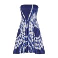 thumbnail image 4 of Pompotops Robe Sans Bretelles à Bande Élastique Style Bohème pour Femme Robes Robe Sans Manches à Imprimé Floral, 4 of 8