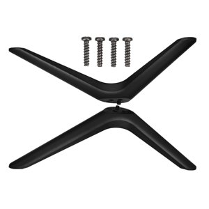 Unbranded 1 Paire Insigne en plastique noir TV Support stable des jambes de support Installation facile pour la configuration de divertissement à domicile