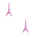 thumbnail image 2 of maskred Statue Sculpture Paris Décor Métal Maison Ornement Coloré no1 18cm 2Set, 2 of 6
