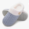 thumbnail image 1 of tumgatte Pantoufles d'Intérieur Mignonnes d'Hiver pour Femmes en Coton à Mémoire de Forme Peluche Coton Pantoufles pour Dames jusqu'à 45 % de Rabais, 1 of 3