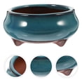 thumbnail image 4 of 2pcs Chinese Ceramic Planter with Drainage Hole Glazed Pot Succulent Plant Pot, 4 of 6