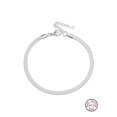 thumbnail image 2 of 1pc Simple And Minimalist Double-layered Snake Bone Chain Bracelet In Gold Color 925 Silver For Women's Daily Wear, 2 of 4