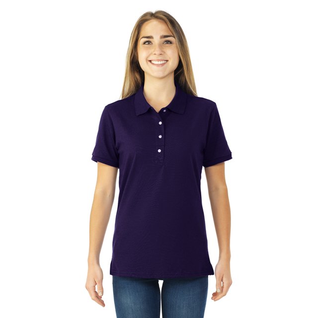 Jerzees SpotShield Chemise de Sport à Manches Courtes pour Femmes, 2TG, Violet Profond