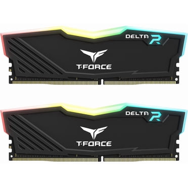 Team T-Force Delta RGB 32 Go (2 x 16 Go) 288 Broches RAM PC DDR4 3600 (PC4 28800) Mémoire de Bureau Modèle TF3D432G3600HC18JDC01