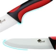 thumbnail image 2 of 3-Piece Ceramic Knife Set with Covers-Sharp White Blade Rust Proof Kitchen Knives Stain Resistant Household Vegetables Slicing Tool, 2 of 3