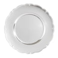 thumbnail image 1 of Holiday Time 13-Inch Scalloped Charger Silver - Pack of 4, 1 of 2