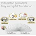 thumbnail image 3 of Arch Window Shade Light Filtering Pleated Shade Half Circle Self Adhesive Fabric Blinds Room Darkening Shades Stick on Easy Install Blinds Semi Circle Window Cover, 3 of 8