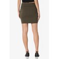 thumbnail image 3 of TheMoogan Women's Basic Stretch Cotton High Waist Double Layer Tube Mini Skirt, 3 of 7