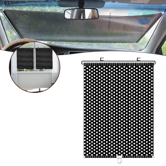 Roller Blinds Suction Cup Sunshade Blackout Curtain Car Bedroom Office