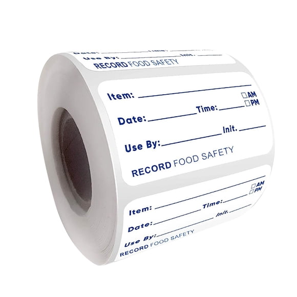 500 Dissolvable Food Storage Labels Roll - Write-On Fridge Freezer Date Trackers, Water-Soluble for Containers Jars