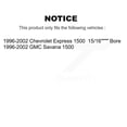 thumbnail image 2 of Transit Auto Ensemble de Cylindres de Roue Arrière et de Roulements de Quincaillerie pour Voiture 1996-2002 Chevrolet Express 1500 GMC Savana K7D-101734, 2 of 11