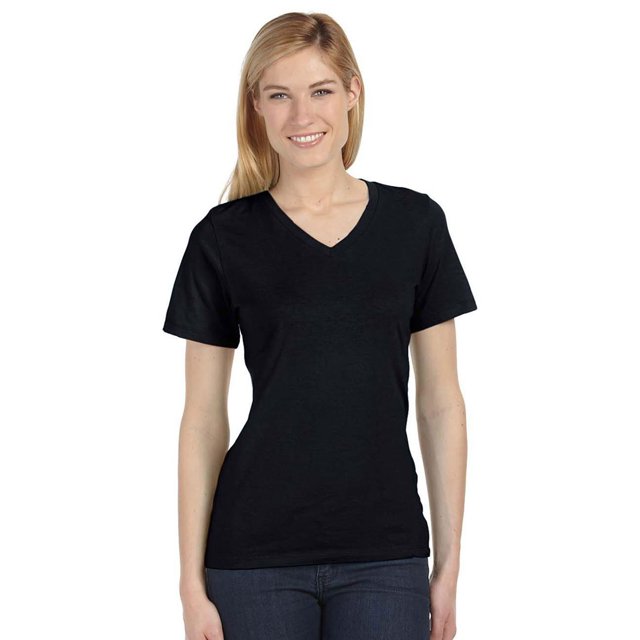 Bella + Canvas T-Shirt Décontracté Col en V pour Femmes