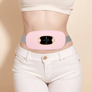 PRETXORVE Plaque de chauffage rechargeable portable pour l'estomac 3 Réglage de la température de vitesse et 3 Modes de massage Dos et coussin de chauffage Belly pour femmes