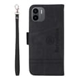 thumbnail image 4 of For Samsung A22 5G Case Leather Pure Magnetic Clasp Card Phone Cover - Black, 4 of 5