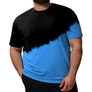 Ketyyh-chn99 Tshirts Chemises pour hommes T-shirts de travail confortable manches courtes T chemises Respirant Relaxed Fit doux T-Shirt Classic Tee Blue,6XL