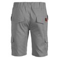 thumbnail image 2 of Mens Slim Fit Cargo Shorts Multi Pockets Short Pants Summer Clothes, 2 of 3