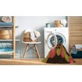 thumbnail image 2 of Ahgly Company Tapis Rectangulaire Lavable en Machine Intérieur Transitionnel Rouge Safran, 5 Pieds x 8 Pieds, 2 of 7