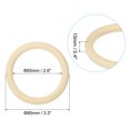 thumbnail image 2 of Unique Bargains 85mm Wooden Rings for Crafts, 5 Pack Natural Wood Rings Unfinished Wood Loop Circle, 2 of 8