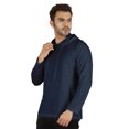 thumbnail image 4 of Inkmeso Solid Winter Hooded Sweatshirt For Mens Long Sleeve Drawstring Pullover Hoodie, 4 of 7