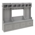 thumbnail image 1 of Bowery Hill Traditional Engineered Wood Full Entryway Set in Cape Cod Gray, 1 of 11