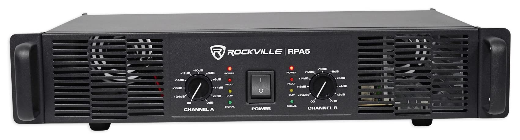 Rockville RPA5 1000w Pic / 400w RMS (200 x 2) Amplificateur de Puissance 2 Canaux Pro/DJ Amp