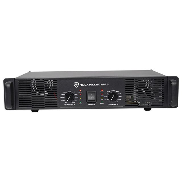 Rockville RPA5 1000w Pic / 400w RMS (200 x 2) Amplificateur de Puissance 2 Canaux Pro/DJ Amp