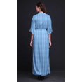 thumbnail image 3 of Bimba Robe Longue pour Femmes en Rayonne Ombrée Teinture sur Nœuds Boho Plage Cocktail Fête Maxi Fendue - Grande, 3 of 6