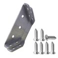 thumbnail image 2 of Birdeem Stainless Steel Multifunctional Corner Three Sided Fixed Corner Brace Cabinet Trapezoidal Hanging Angle Hanging Layer Board Support Furniture Connecto, 2 of 5