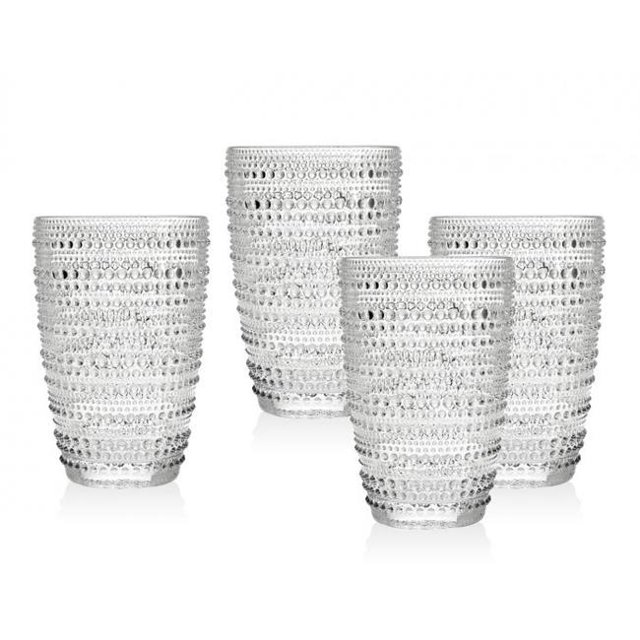 Godinger 48112 13 oz Lumina Clear Hb - Set of 4
