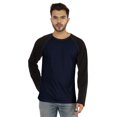 thumbnail image 1 of Inkmeso Men's Regular Fit Round Neck Shirt Solid Raglan Long Sleeve T-Shirts, 1 of 7
