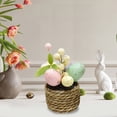 thumbnail image 1 of Boovnll Easter Eggs Potted , Simulated Leaf & Eggs Artificial Eggs Flowers Easter Decorations for Table Easter Decor for Easter Kitchen Dining Table Centerpiece, Easter Decorations, 1 of 6