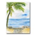 thumbnail image 2 of Designart Palm Beach Resort At Dawn II Canvas Wall Art, 2 of 4