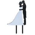 thumbnail image 2 of Unik Occasions Couple Nuptiale Silhouette Acrylique Gâteau Topper, 2 of 3