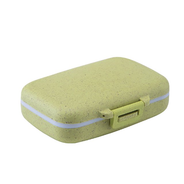 Pill Case Plastic Portable 6 Grids Pill Organizer Pill Box for Outdoor Travel