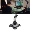 thumbnail image 1 of Flight Simulator Joystick Controller, Adjustable Vibration Strength Gaming Flight Stick Comfortable Grip Strong Suction Cup  for Various Games, 1 of 7