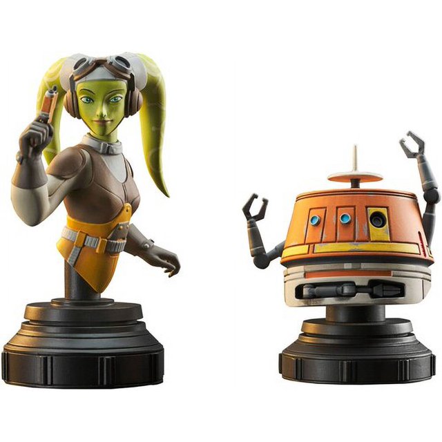 Gentle Giant - Star Wars Rebels - Buste d'Hera et Chopper, Lot de 2