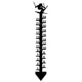 thumbnail image 1 of JASKFLY Snow Ruler 24 Inch Metal Snow Gauge for Outdoor Christmas Holiday Decoration with Snowflake Design,Home Decor|Iron,I, 1 of 9