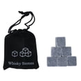 thumbnail image 2 of Meitianfacai Whiskey Stones Gift Set Of 6 Unique Chilling Stones With Velvet Pouch-Reusable, Gray, 2 of 6