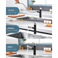 thumbnail image 2 of APPASO Modern Kitchen Kitchen Faucet Faucet with with Pull Out Sprayer Single-Handle Stainless Steel Bar RV Sink Deck Plate Brushed Nickel 360, 2 of 8