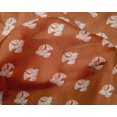 thumbnail image 4 of oneOone Silk Tabby Fabric Dot & Bird Block Printed Fabric 1 Yard 42 Inch Wide, 4 of 4