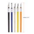 thumbnail image 2 of Unique Bargains 5 Packs Art Craft Knife Kit 5 Types Blades Hobby Exacto Knife Set with Plastic Box, 2 of 6