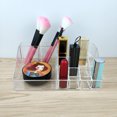 thumbnail image 3 of YAOMOBB Drawer Clutter Organizer Clear Makeup Organizer Storage Box Grids Design for Lipstick Eyeliner Makeup Brush, 3 of 6