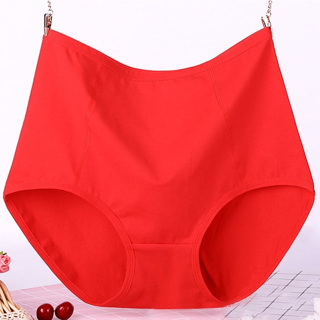 Culottes Taille Haute Anti-Fuite en Coton pour Femmes Grande Taille