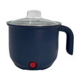 thumbnail image 2 of XYAIYT Border Electric Cooker Multi purpose Hot Pot for Noodles,Rice Easy Cooking in Dorm,Office Home Non Stick,Stainless Steel(Dark Blue), 2 of 6