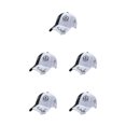 thumbnail image 3 of Baohd Stylish Adjustable Baseball Cap For Summer And Sun Protection Stylish And Practical Hats For Women black white rings 5Set, 3 of 6