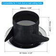 thumbnail image 2 of Unique Bargains 3 Inch Round Air Vent, Ceiling Diffuser Grill Cover ABS Louver Soffit Vent White, 2 of 5
