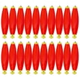 thumbnail image 1 of Splihome 20 Pieces Fishing Bobbers Weighted Foam Float Weighted Bobbers oval, 1 of 8