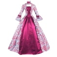 thumbnail image 2 of UPPADA Costumes Gothiques pour Femmes Robes Victoriennes à Manches Longues Robe Corset Grande Taille Robe Maxi Fluide Robe de Fête Robe Cocktail Robe Lacée Robe de Mascarade Jolies Robes de Bal Vend, 2 of 3